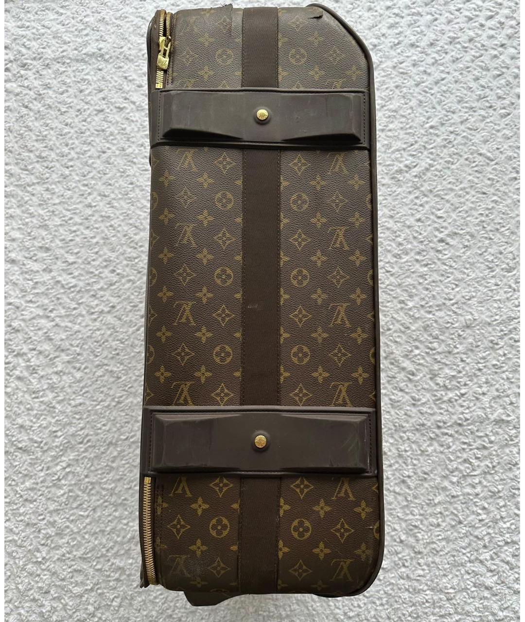 LOUIS VUITTON Коричневый чемодан, фото 8