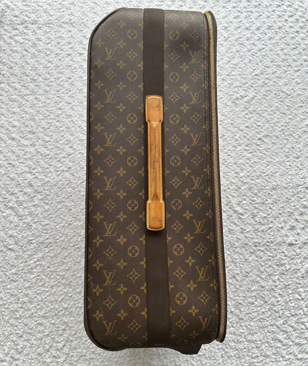LOUIS VUITTON Коричневый чемодан, фото 7