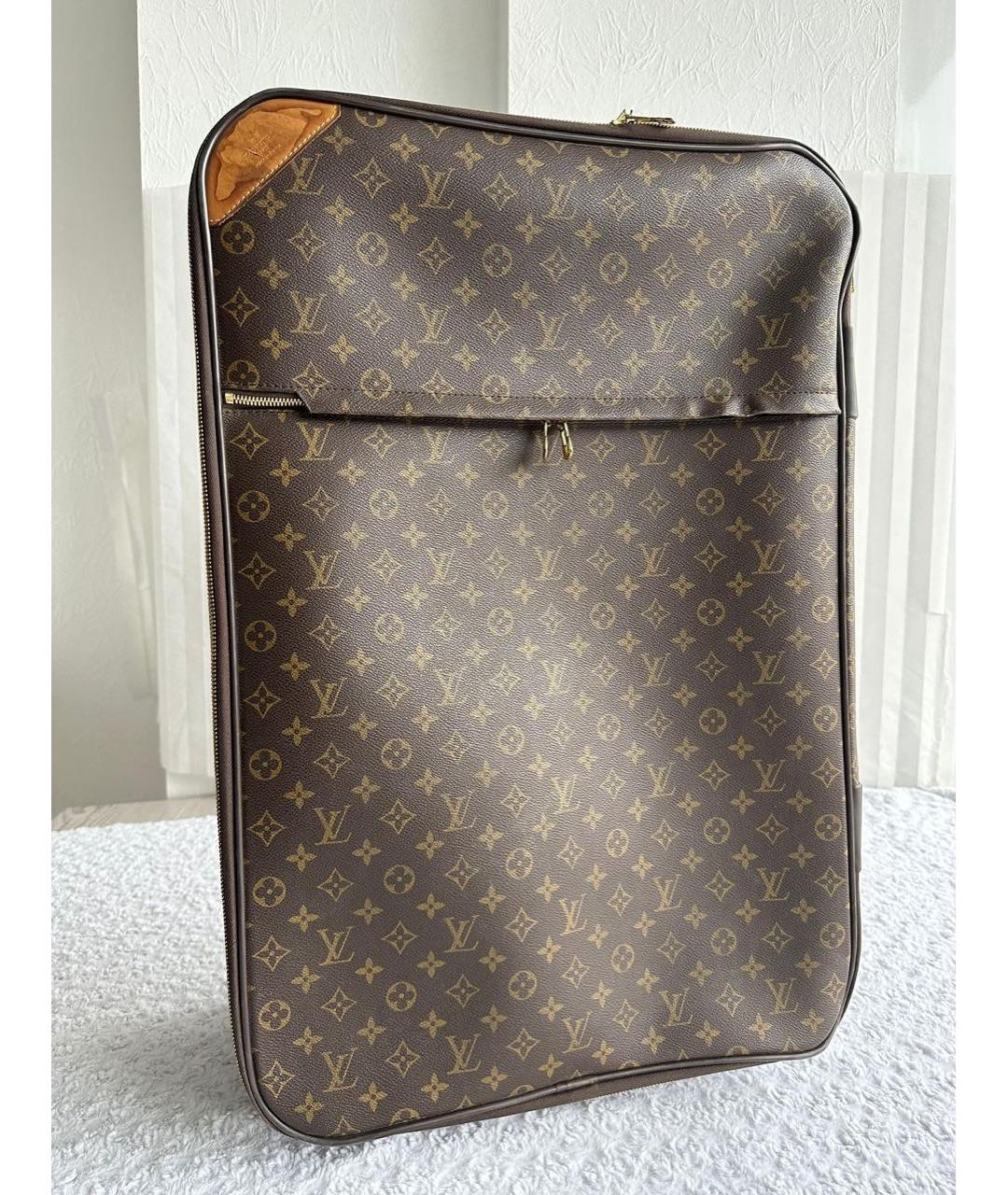 LOUIS VUITTON Коричневый чемодан, фото 9
