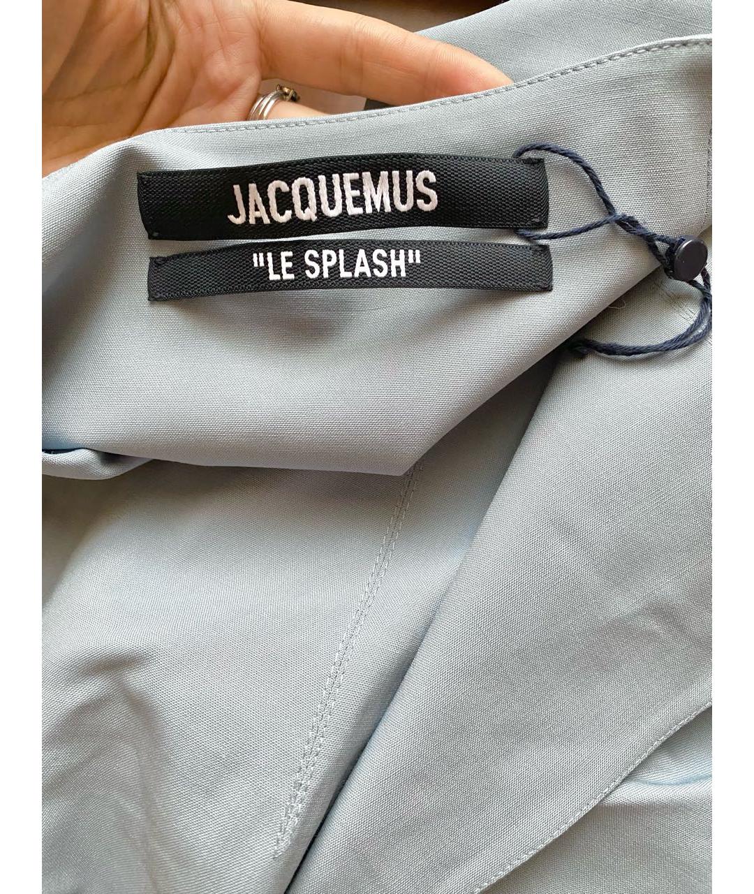 JACQUEMUS Голубое повседневное платье, фото 5