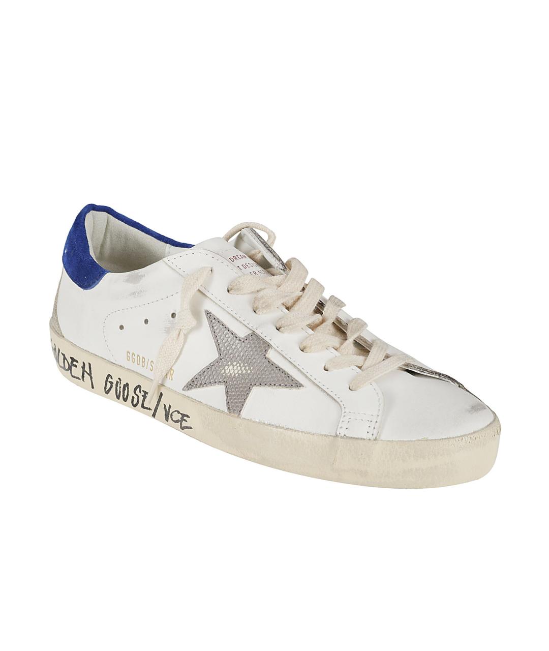 GOLDEN GOOSE DELUXE BRAND Белые кожаные низкие кроссовки / кеды, фото 2