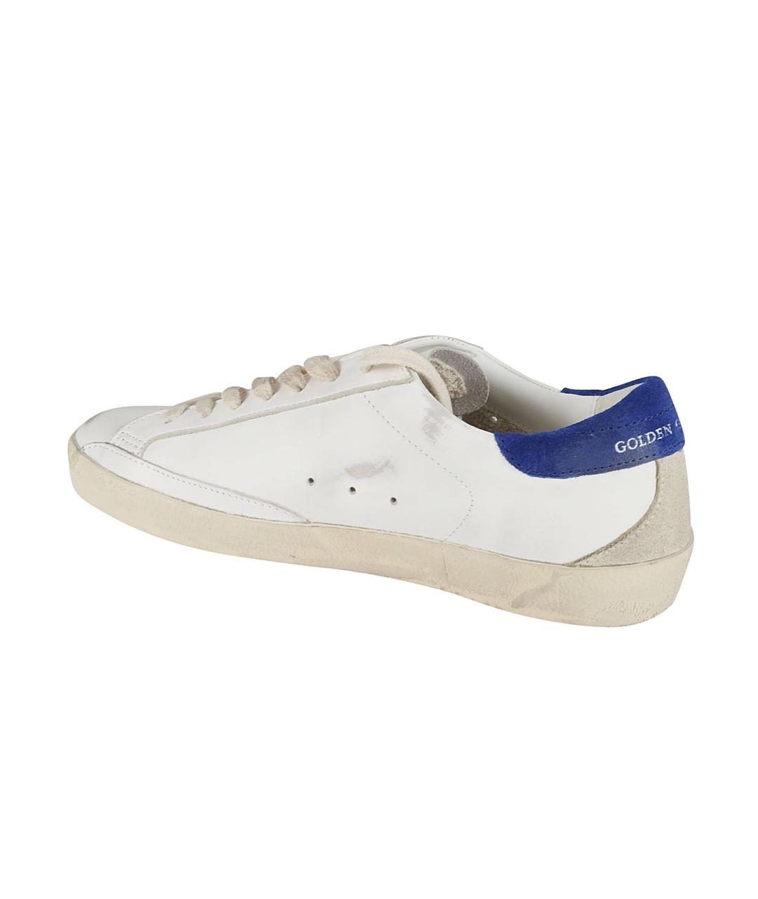 GOLDEN GOOSE DELUXE BRAND Белые кожаные низкие кроссовки / кеды, фото 3