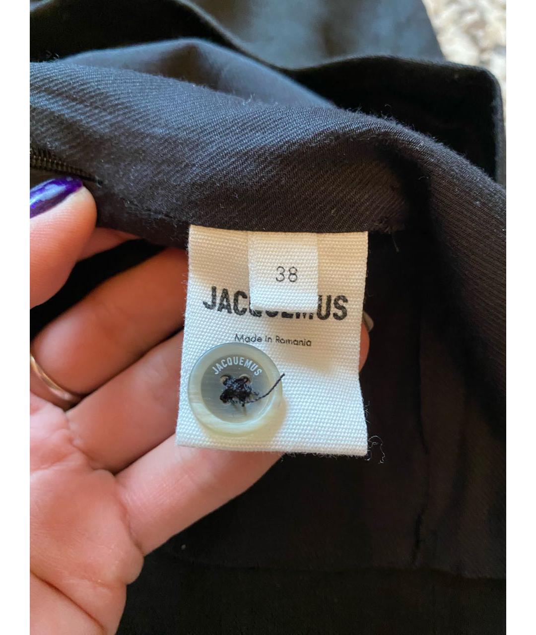 JACQUEMUS Черное повседневное платье, фото 7