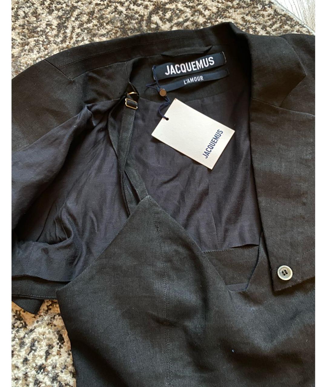 JACQUEMUS Черное повседневное платье, фото 6