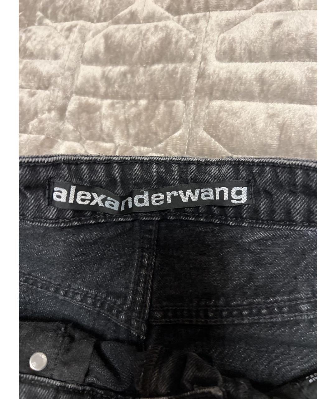 ALEXANDER WANG Черные хлопковые шорты, фото 3