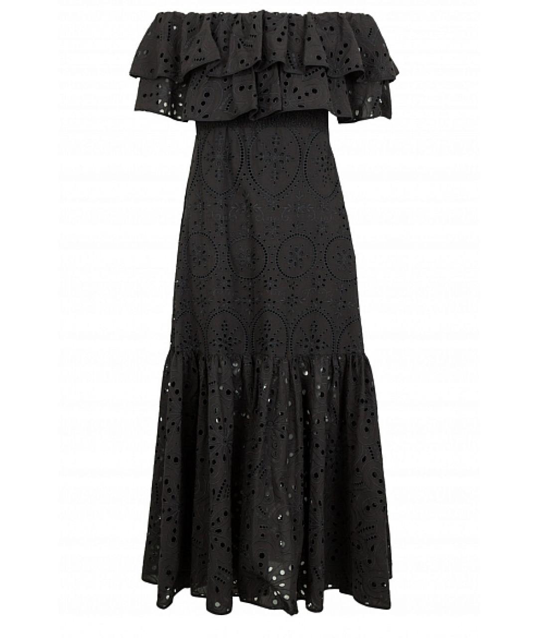 CHARO RUIZ Черное кружевное повседневное платье, фото 1