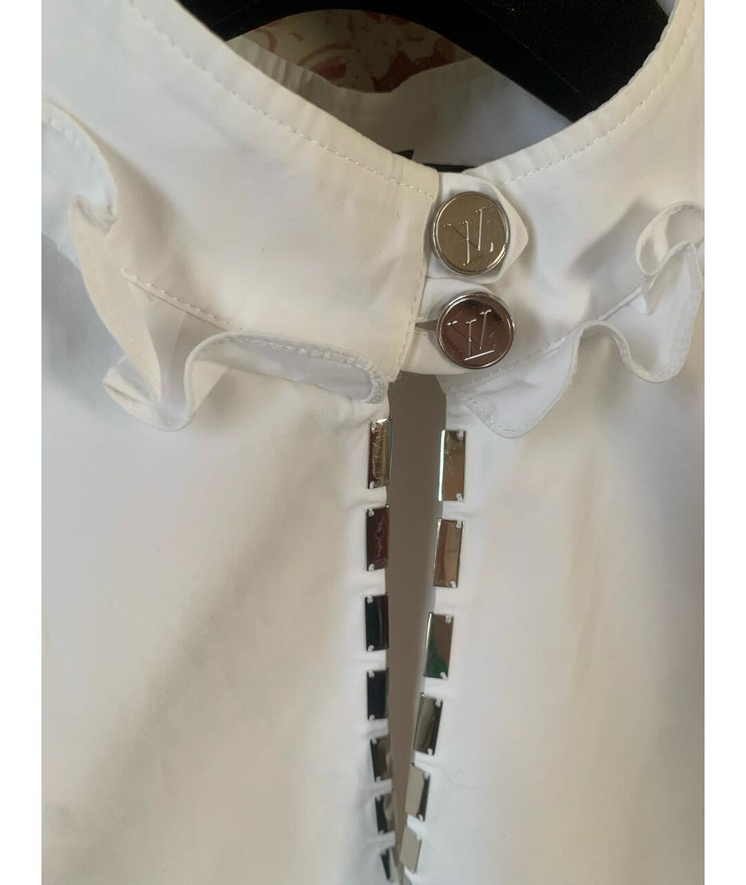 LOUIS VUITTON PRE-OWNED Белая твидовая рубашка, фото 3