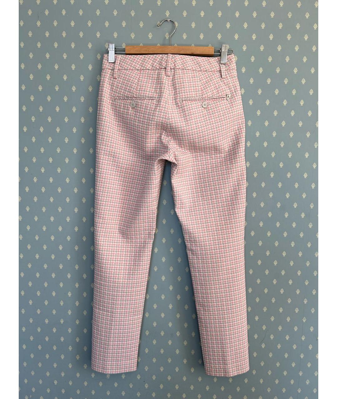 DONDUP Розовые шерстяные брюки узкие, фото 2