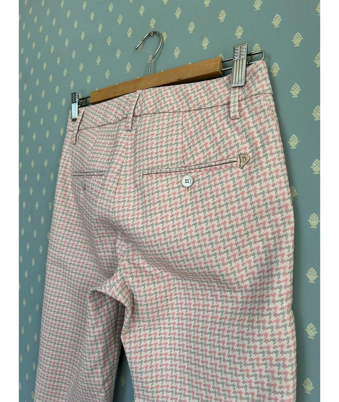 DONDUP Розовые шерстяные брюки узкие, фото 8