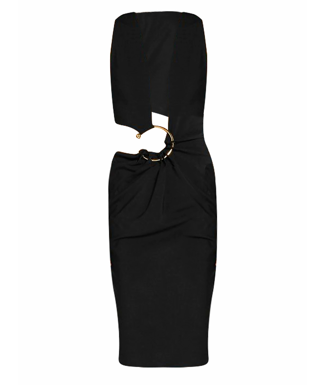 ANTHONY VACCARELLO Черное шерстяное повседневное платье, фото 1