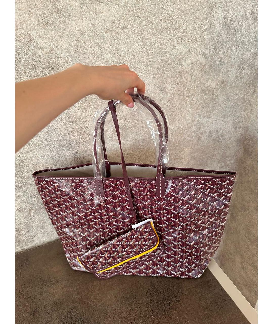 GOYARD Бордовая сумка тоут, фото 8