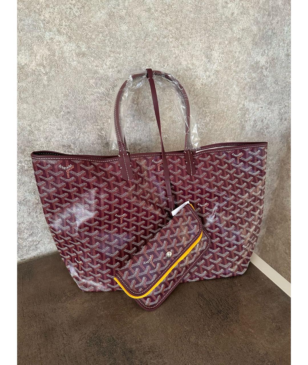 GOYARD Бордовая сумка тоут, фото 5