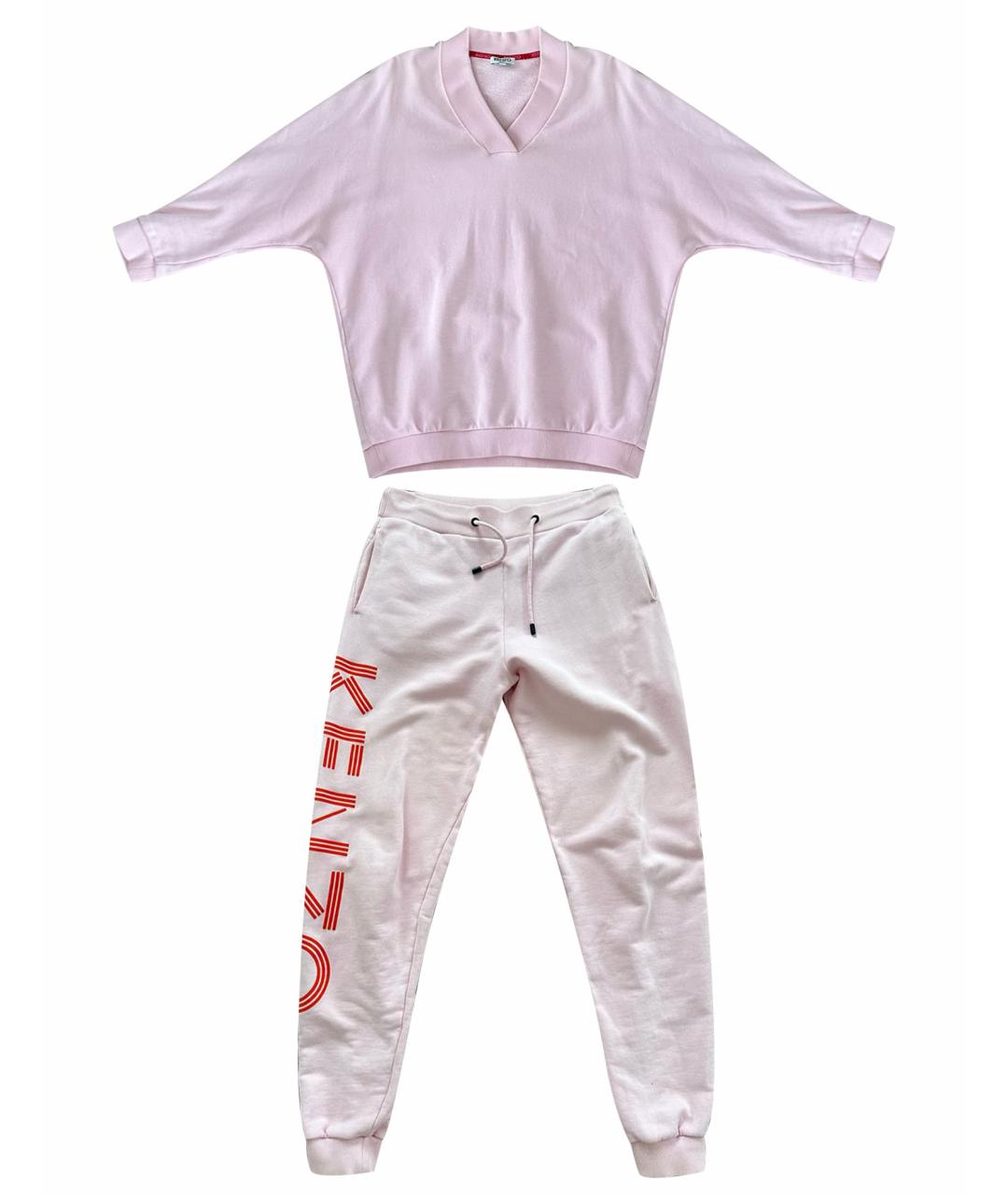 KENZO Розовый хлопковый спортивные костюмы, фото 1