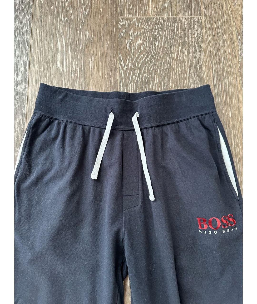 HUGO BOSS Темно-синий хлопковый спортивный костюм, фото 7