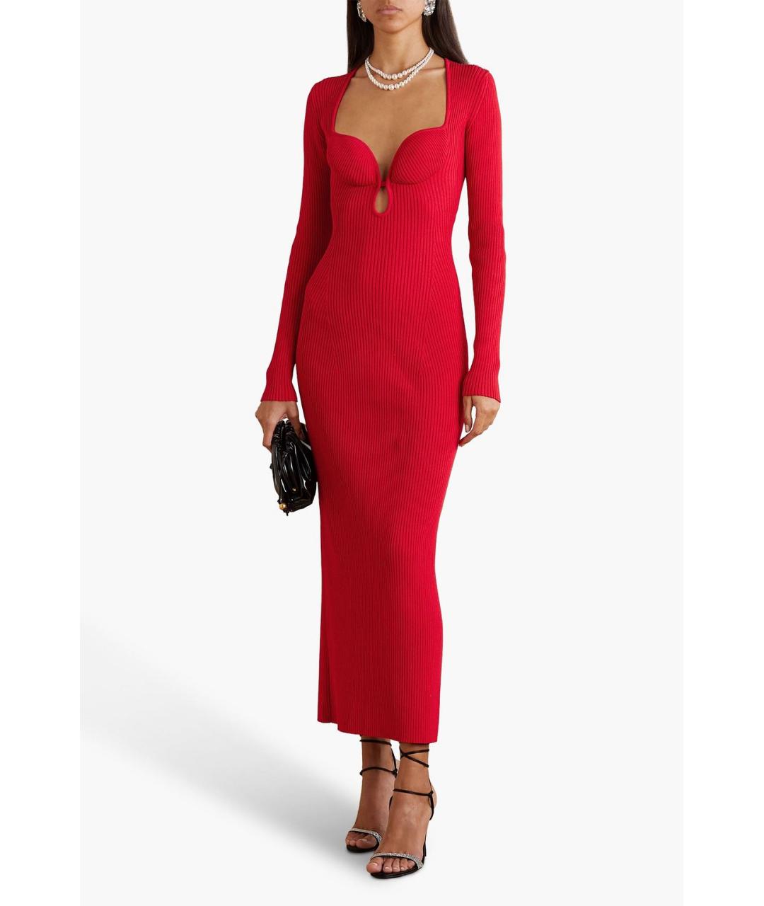 MAGDA BUTRYM Красное коктейльное платье, фото 4