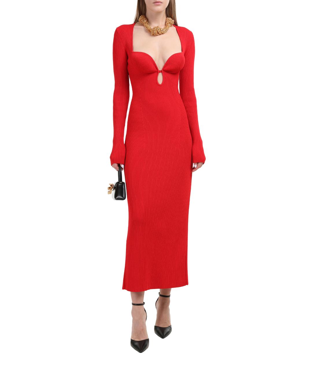 MAGDA BUTRYM Красное коктейльное платье, фото 2