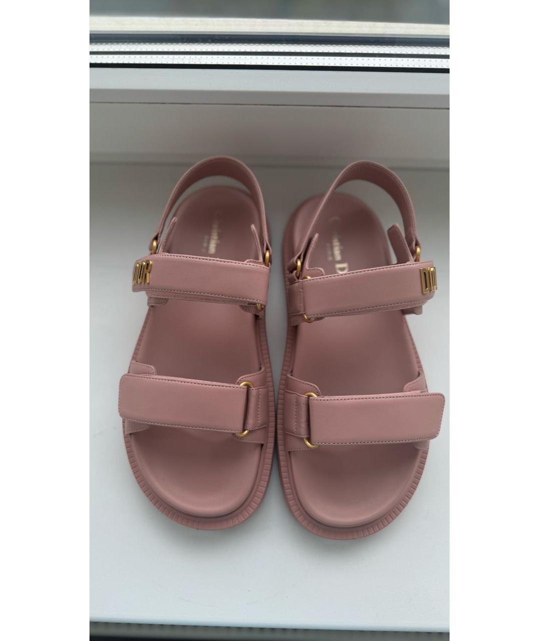 CHRISTIAN DIOR Кожаные босоножки, фото 2