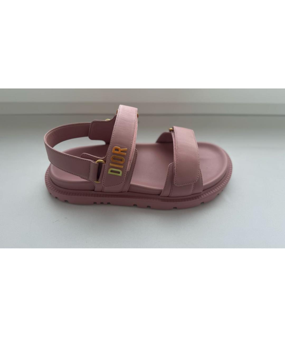 CHRISTIAN DIOR Кожаные босоножки, фото 8