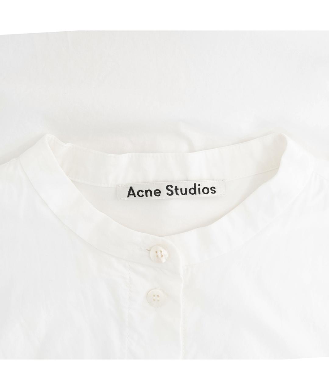 ACNE STUDIOS Белая хлопковая рубашка, фото 3