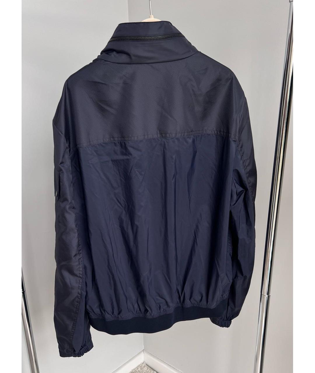 HERMES Темно-синяя полиамидовая куртка, фото 2