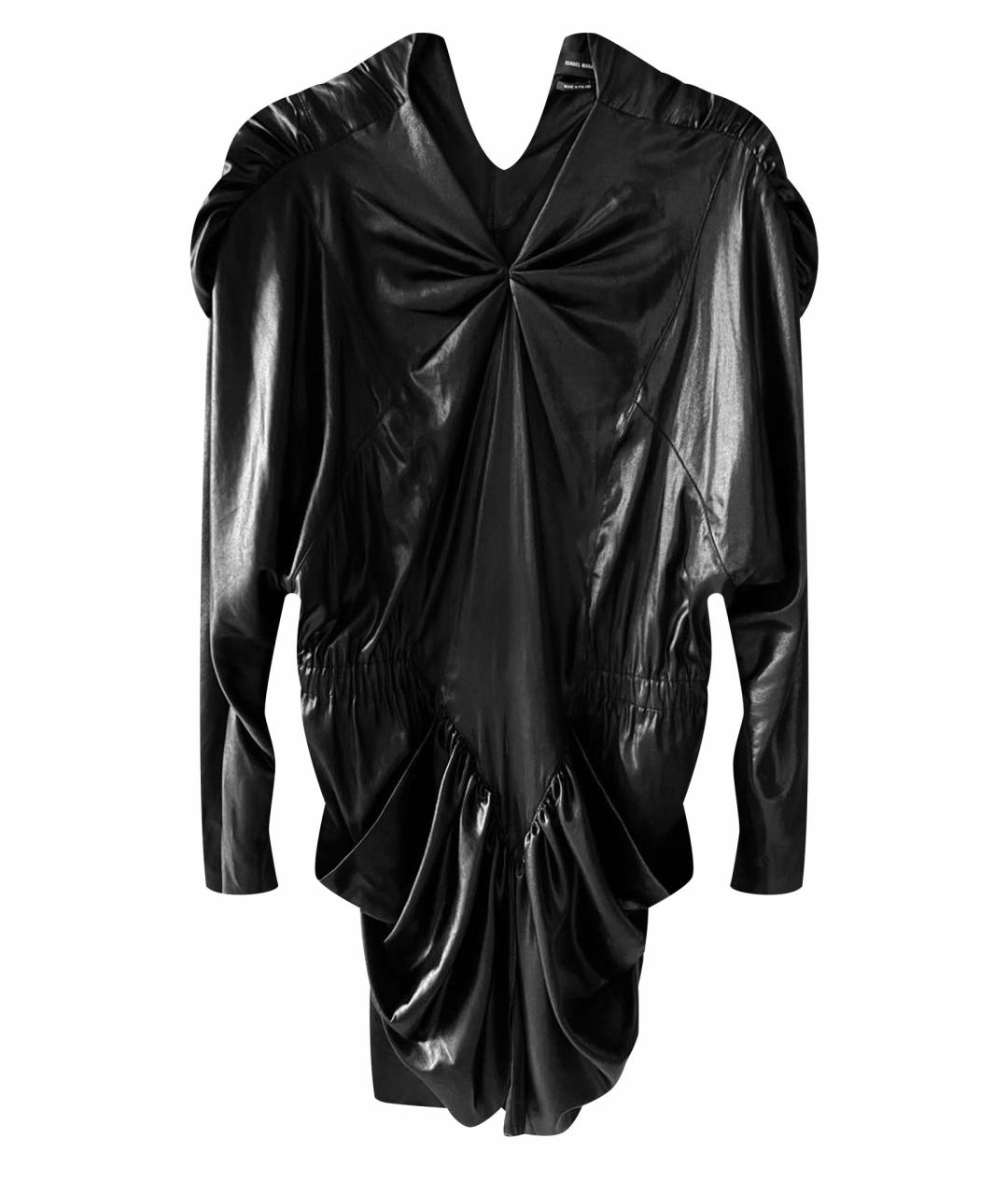 ISABEL MARANT Черное полиэстеровое коктейльное платье, фото 1