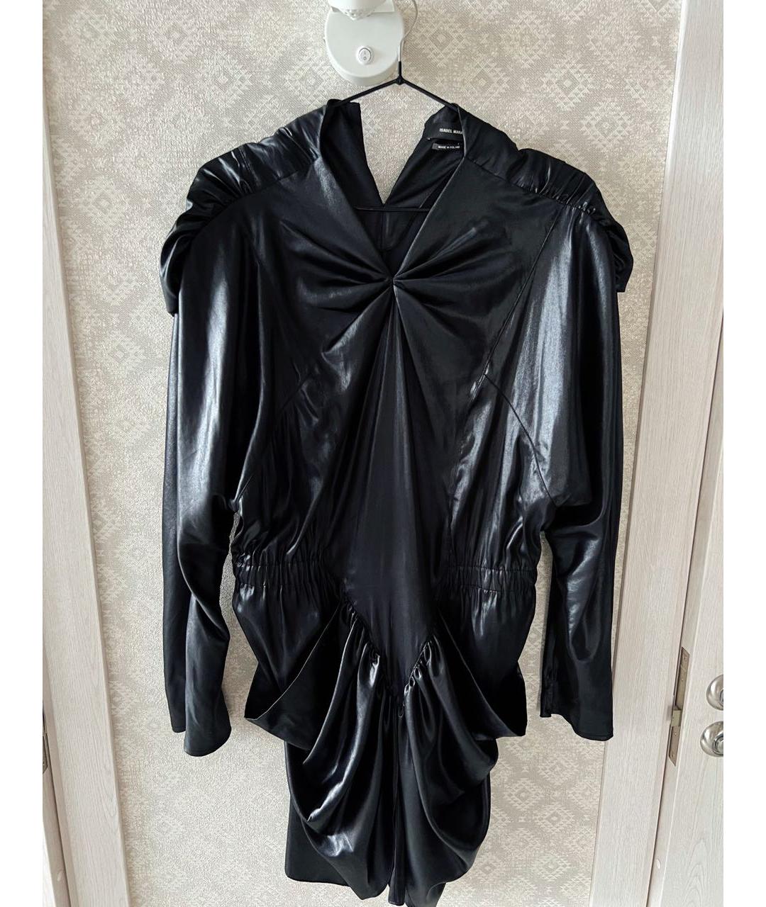 ISABEL MARANT Черное полиэстеровое коктейльное платье, фото 5