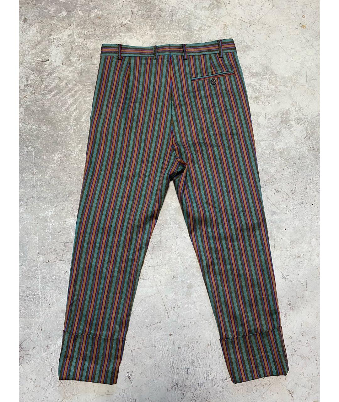 VIVIENNE WESTWOOD Мульти хлопко-эластановые классические брюки, фото 2