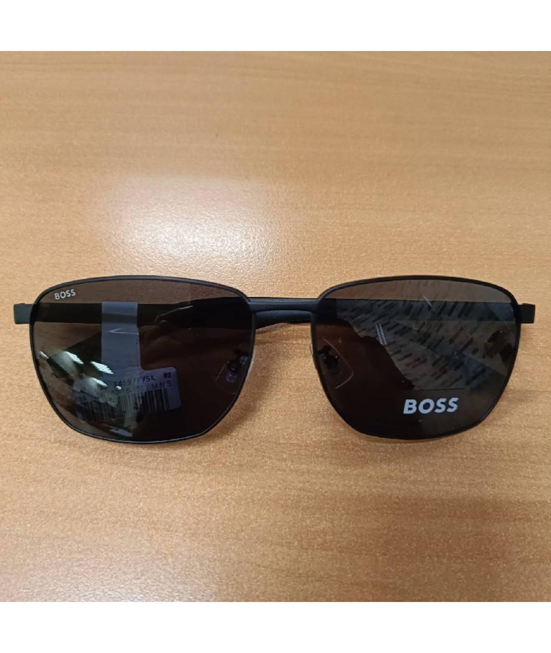 HUGO BOSS Черные металлические солнцезащитные очки, фото 8