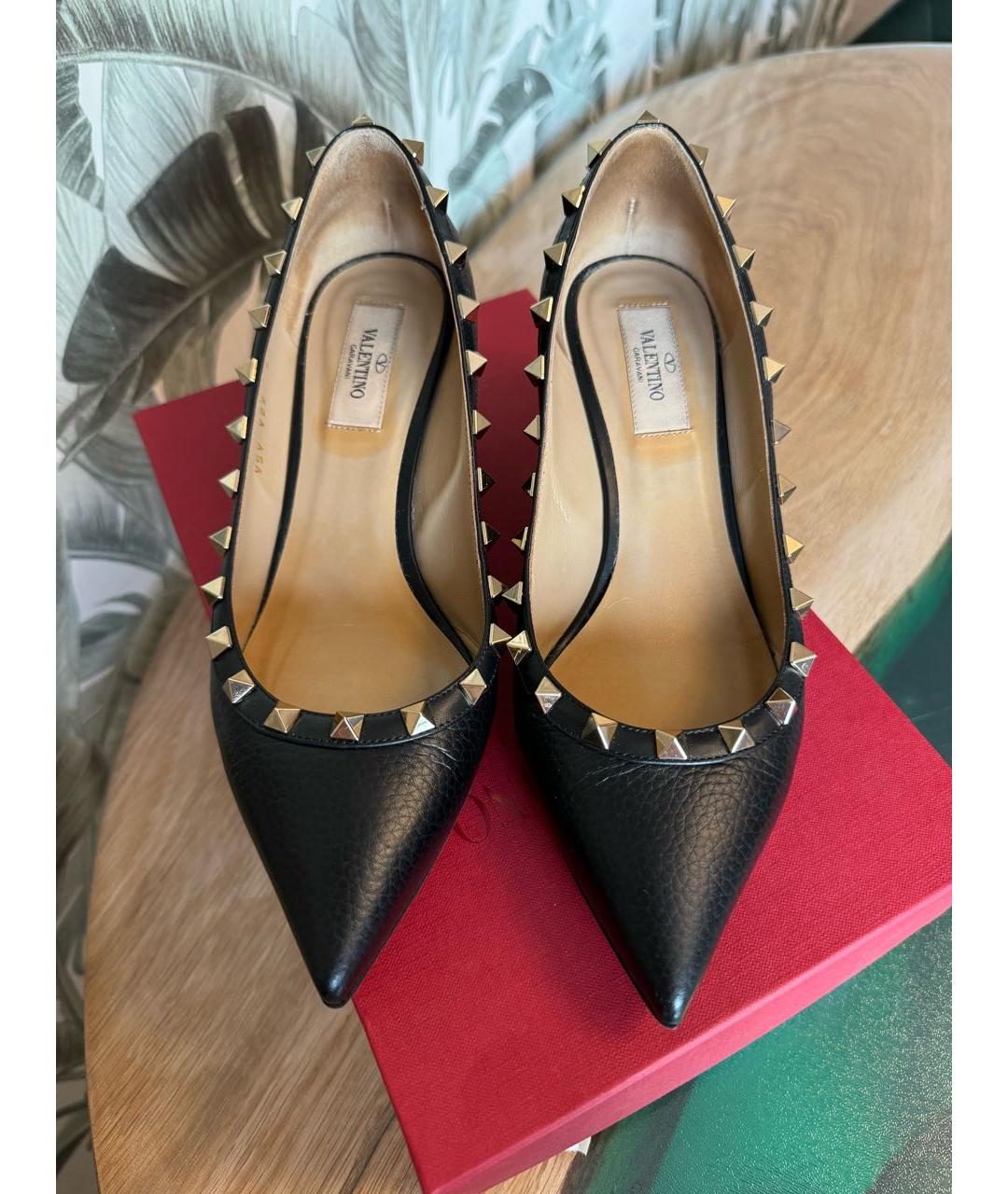 VALENTINO Черные кожаные туфли, фото 2