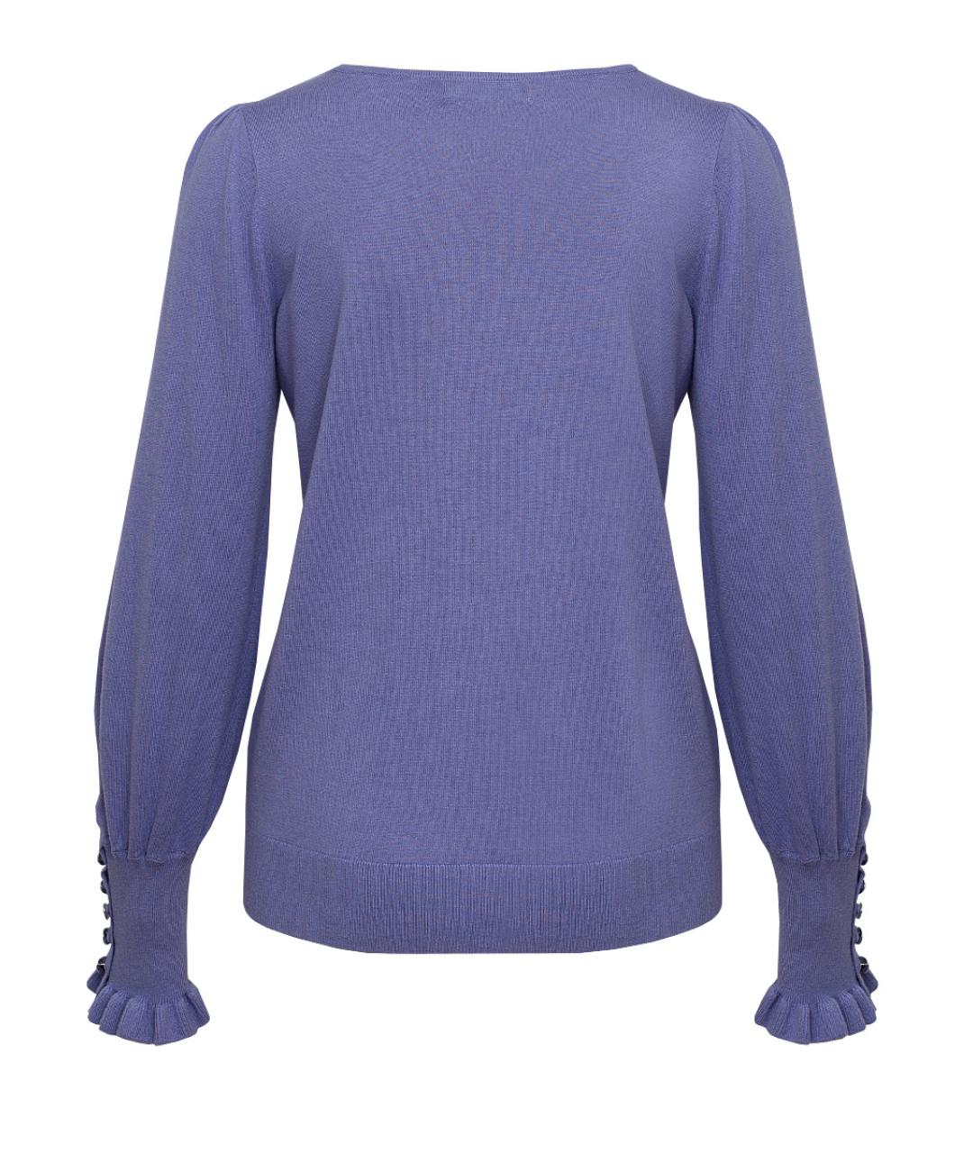 RALPH LAUREN COLLECTION Фиолетовый хлопковый джемпер / свитер, фото 2