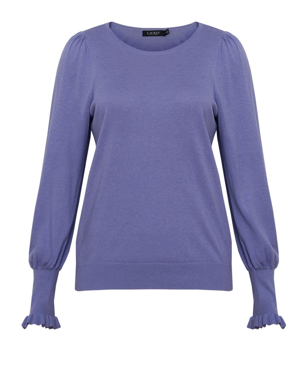 RALPH LAUREN COLLECTION Фиолетовый хлопковый джемпер / свитер, фото 1