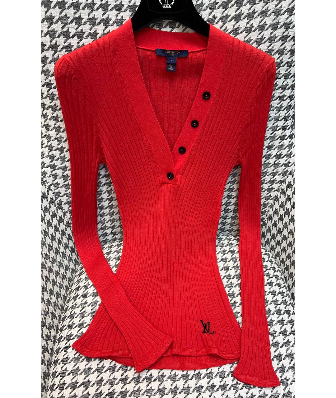 LOUIS VUITTON Красный джемпер / свитер, фото 5