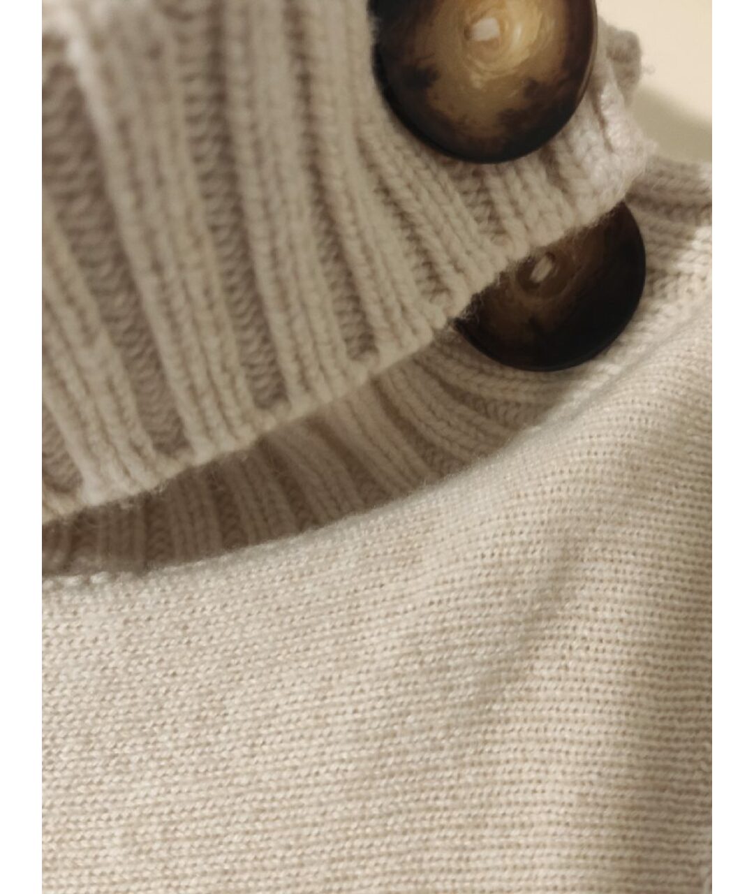 AGNONA Бежевый кашемировый джемпер / свитер, фото 3