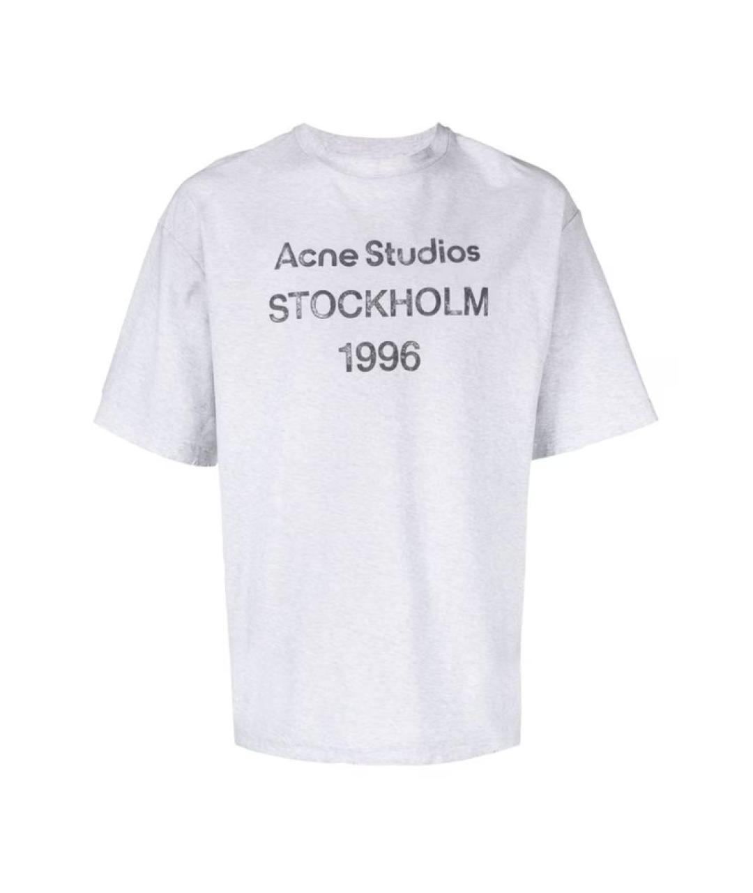 ACNE STUDIOS Белая хлопковая футболка, фото 1