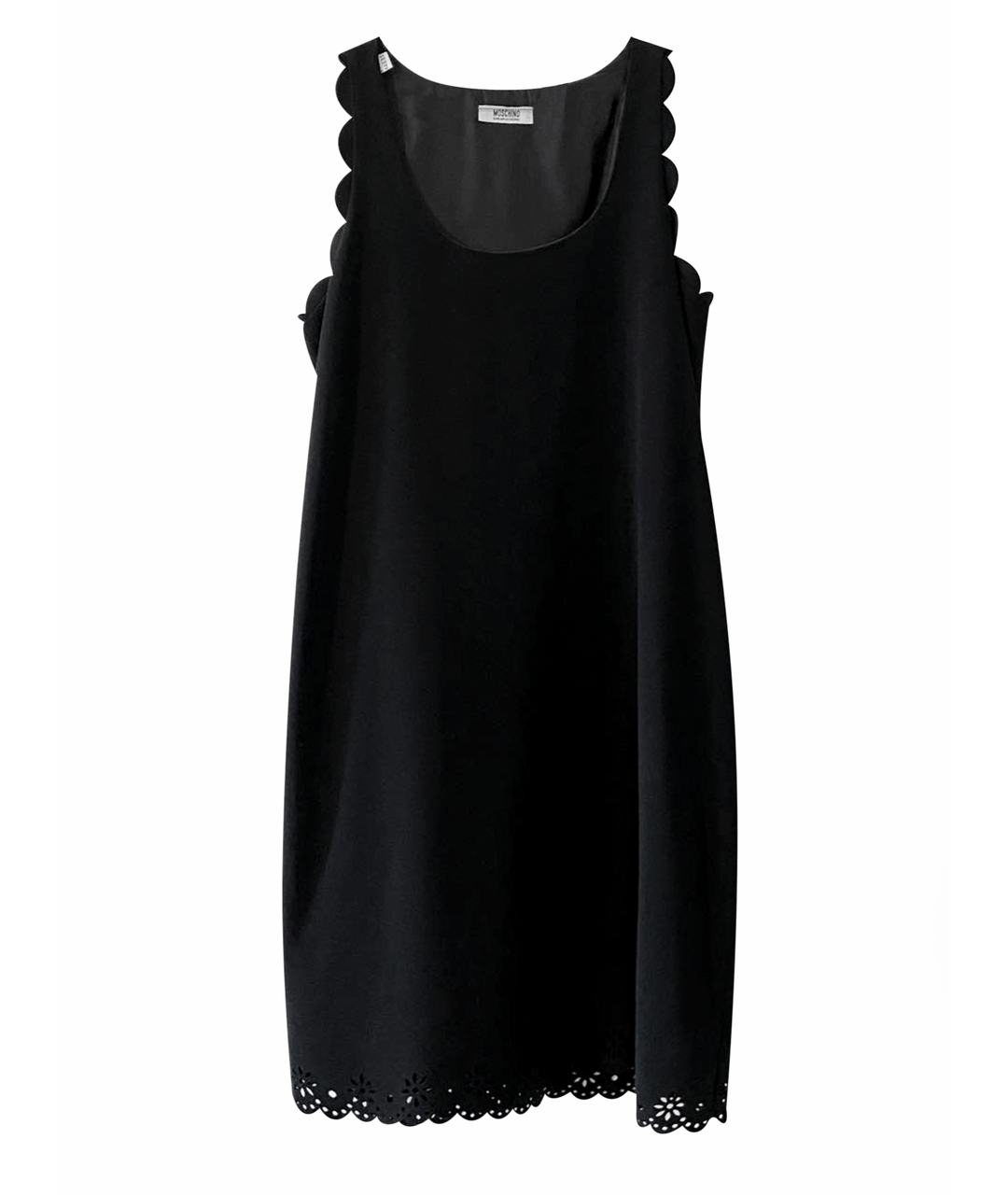 MOSCHINO Черное креповое коктейльное платье, фото 1