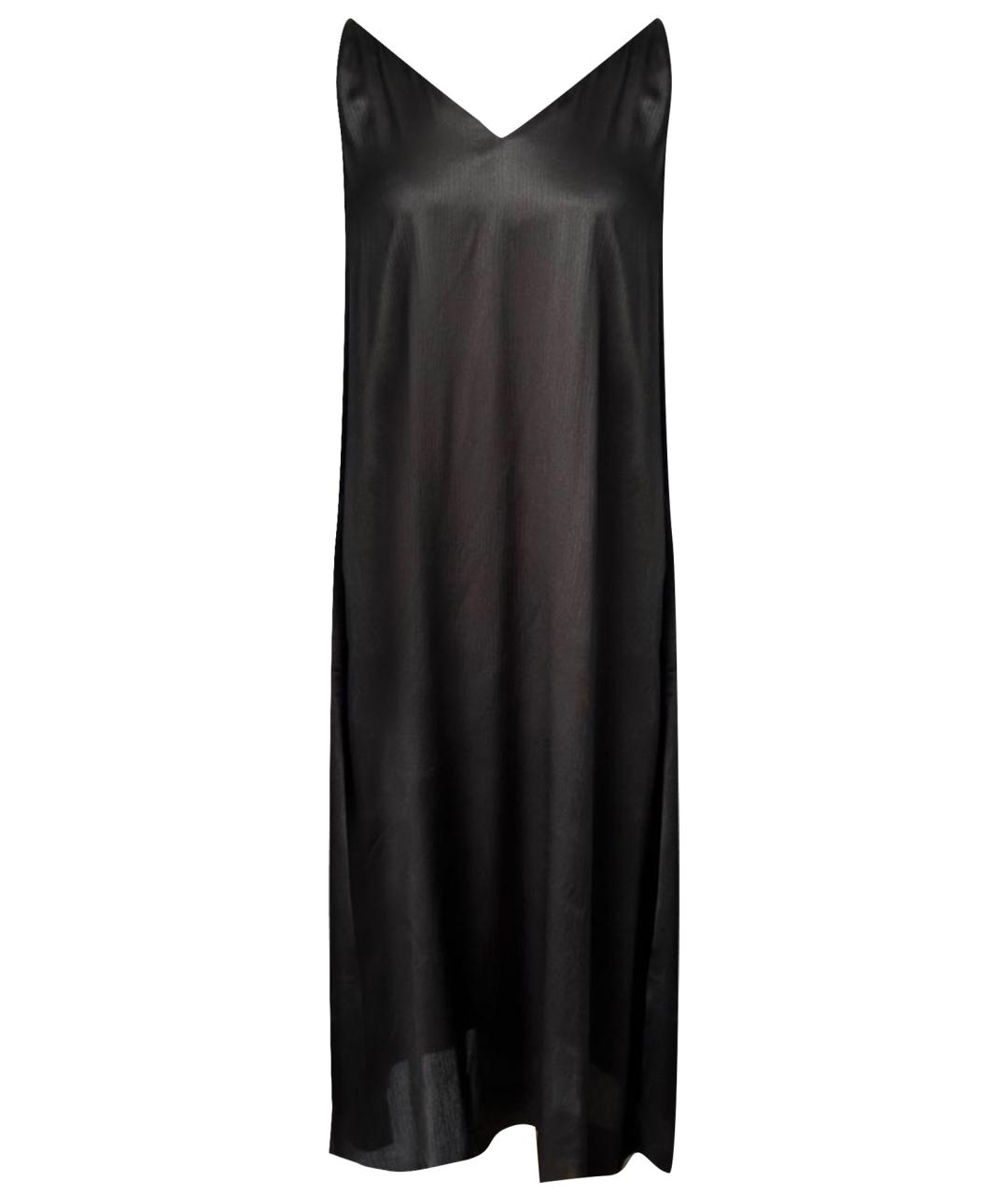 SALVATORE FERRAGAMO Черное шелковое вечернее платье, фото 1