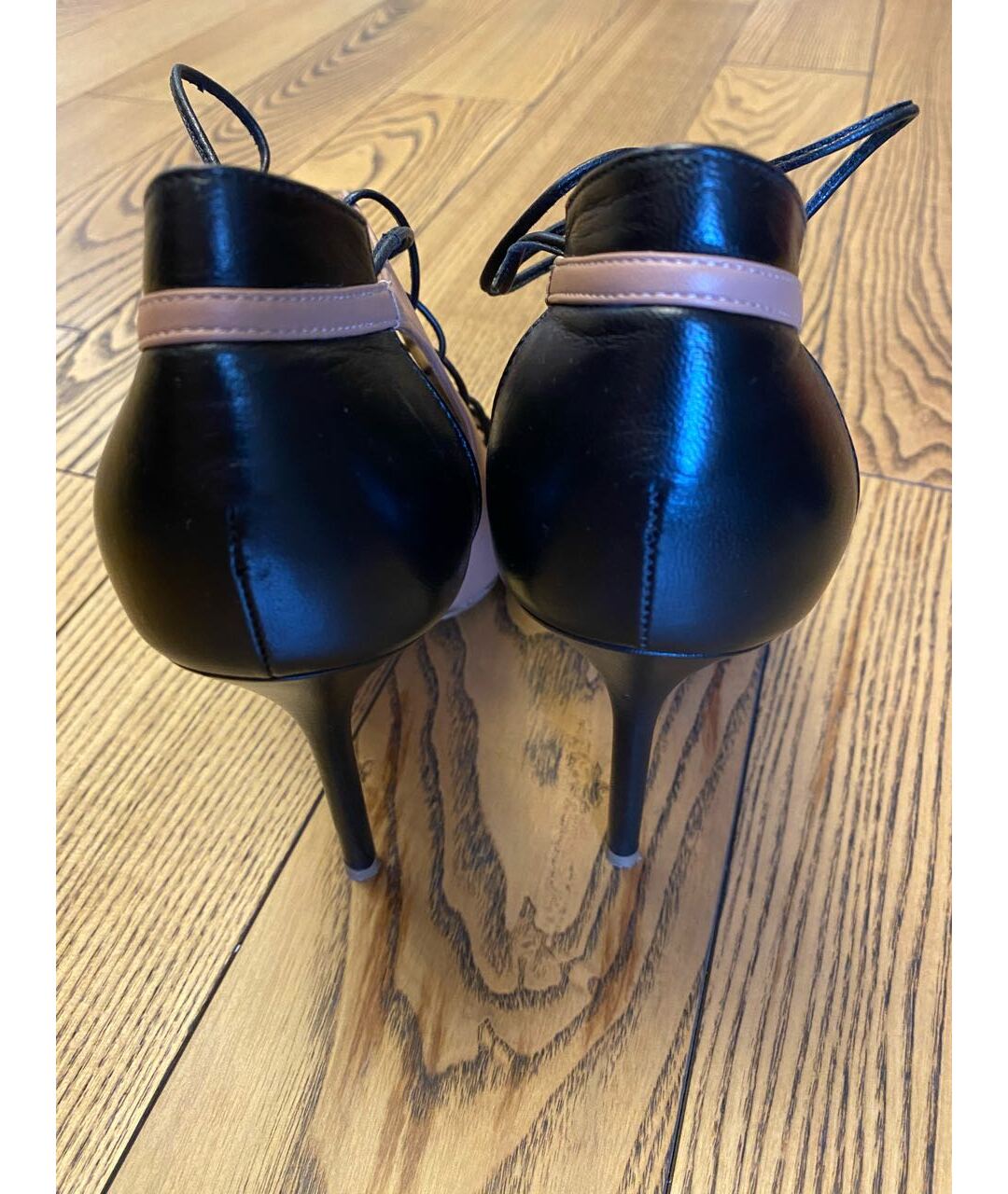 MALONE SOULIERS Бежевые кожаные туфли, фото 4