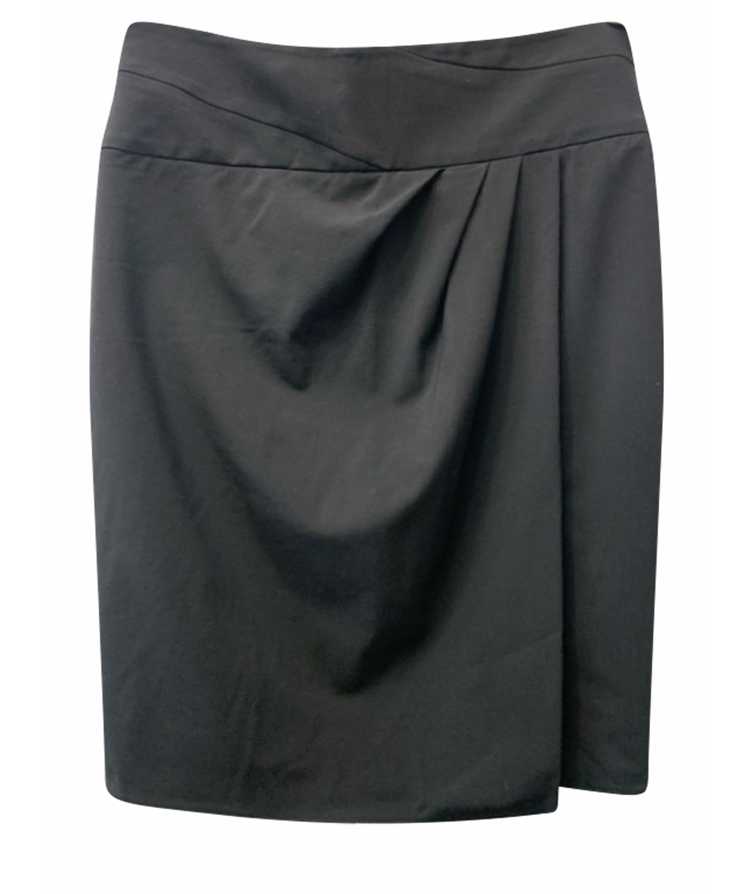 ARMANI COLLEZIONI Черная креповая юбка миди, фото 1