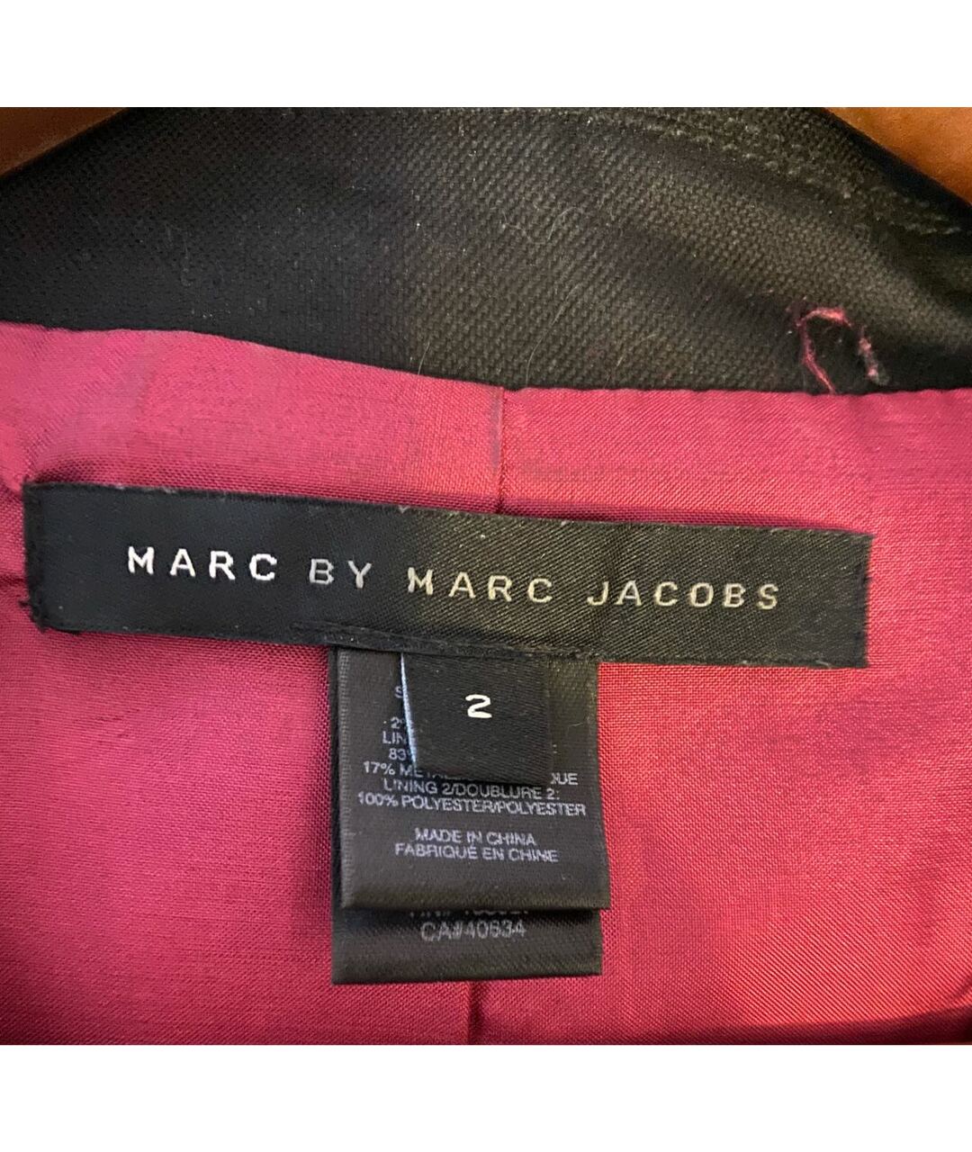 MARC BY MARC JACOBS Черный шерстяной жакет/пиджак, фото 3