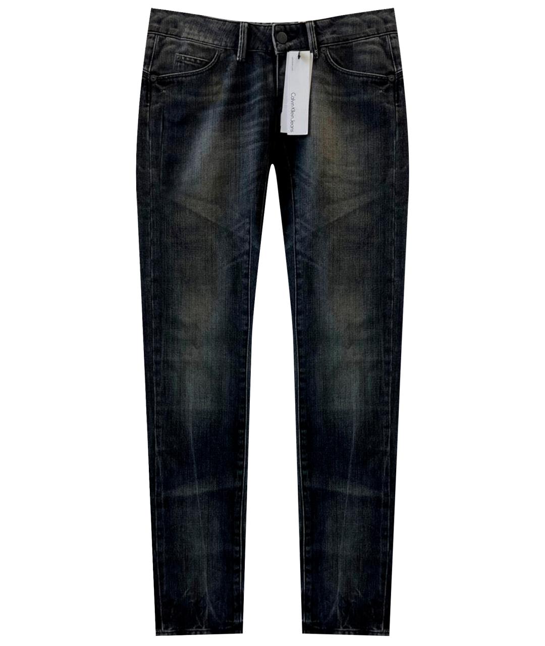 CALVIN KLEIN JEANS Темно-синие прямые джинсы, фото 1
