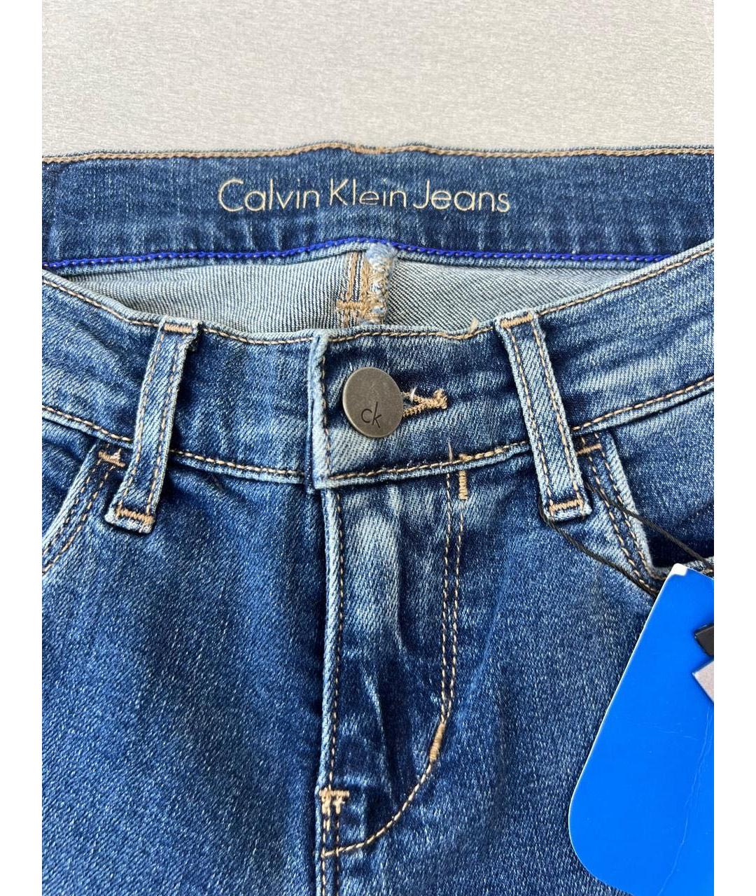 CALVIN KLEIN JEANS Темно-синие джинсы слим, фото 3