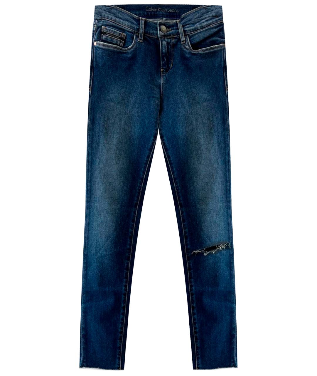 CALVIN KLEIN JEANS Темно-синие джинсы слим, фото 1