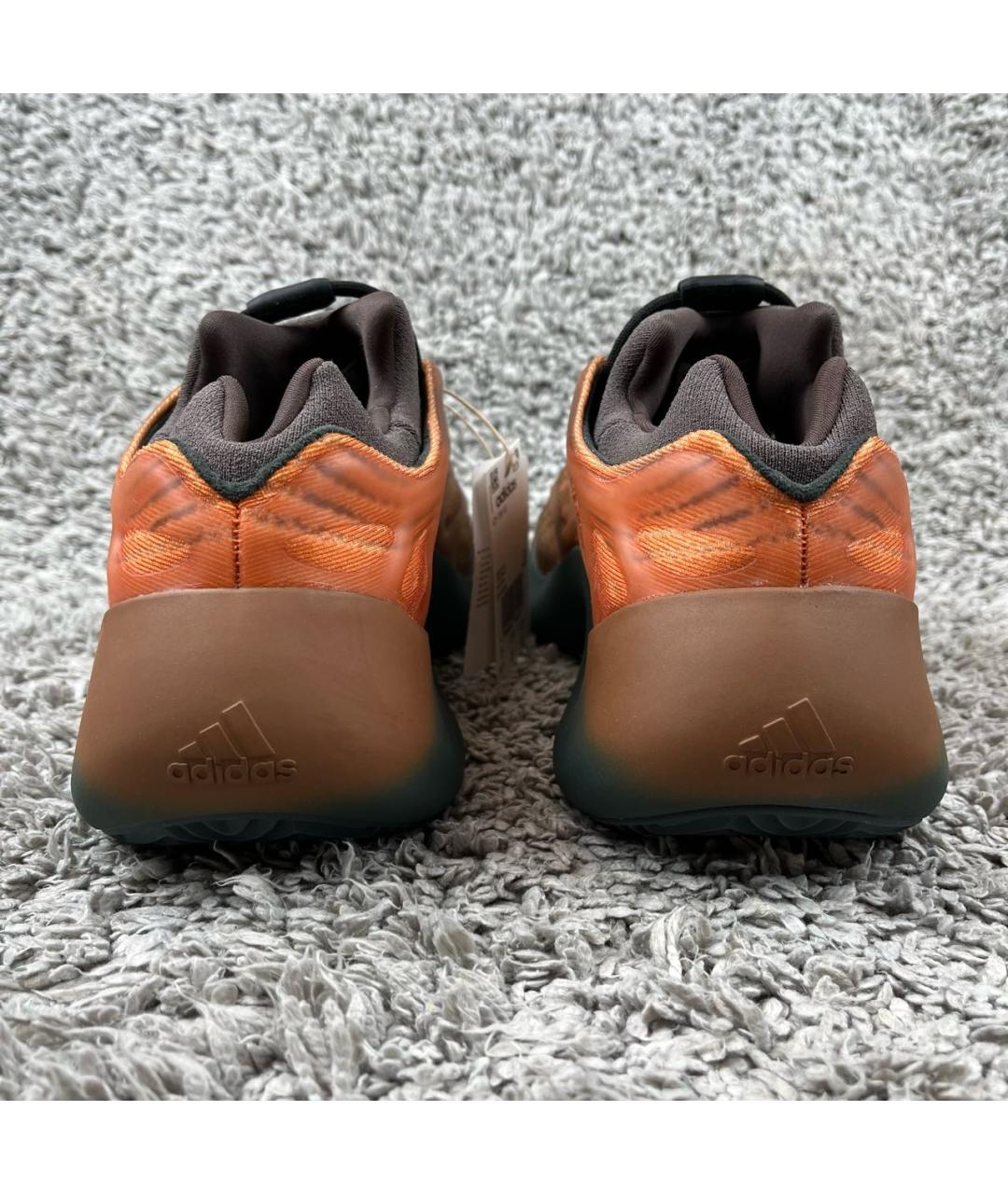 ADIDAS YEEZY Оранжевое низкие кроссовки / кеды, фото 4