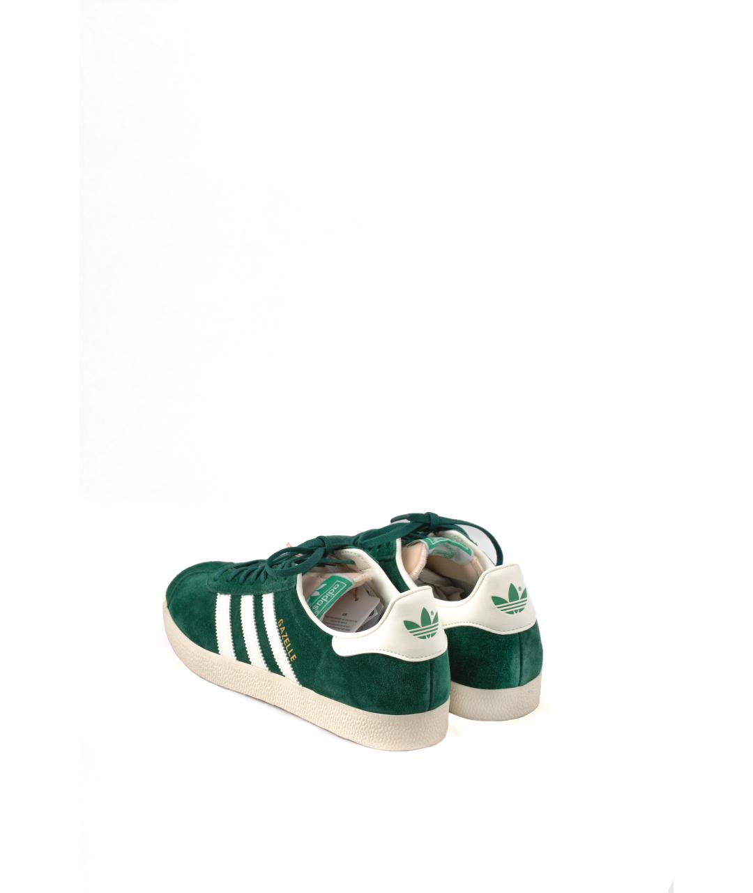 ADIDAS Зеленые нубуковые кеды, фото 2