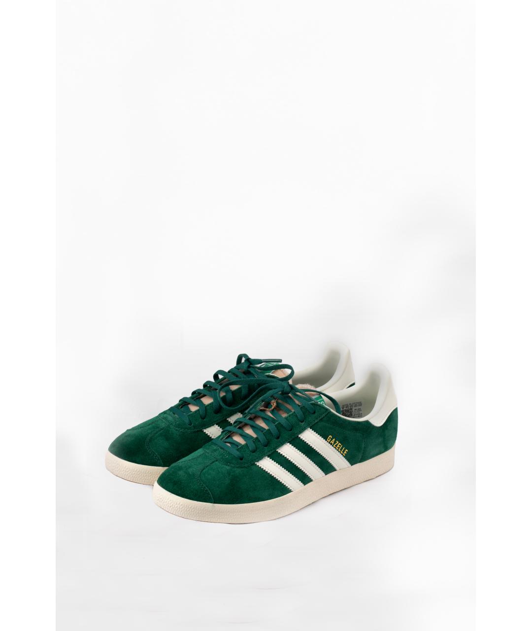 ADIDAS Зеленые нубуковые кеды, фото 3