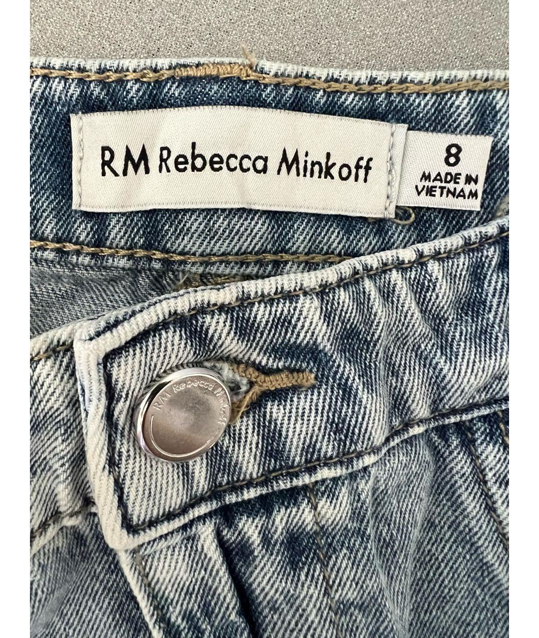 REBECCA MINKOFF Голубая деним юбка миди, фото 3