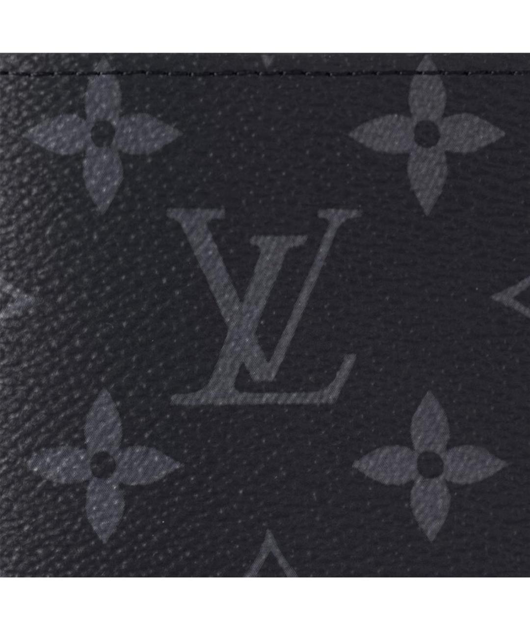 LOUIS VUITTON Антрацитовая визитница, фото 4