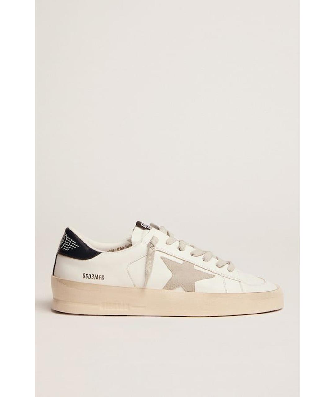 GOLDEN GOOSE DELUXE BRAND Белые кожаные кроссовки, фото 5