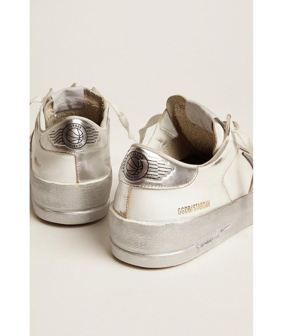 GOLDEN GOOSE DELUXE BRAND Белые кожаные кроссовки, фото 4