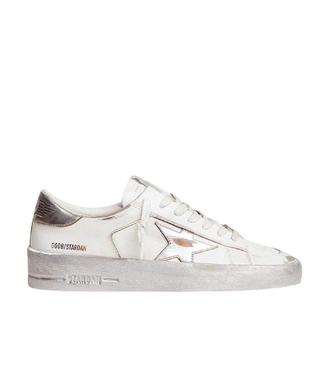 GOLDEN GOOSE DELUXE BRAND Белые кожаные кроссовки, фото 1